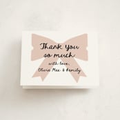"Gift" - Baby Shower Thank You Cards in Blush by AK Graphics - Front