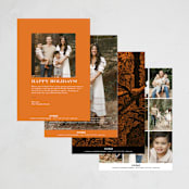 "Trick or Treat Raven" - Halloween Cards in Pumpkin by Alex Elko Design - Back of Card Options