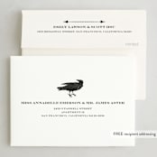 "Trick or Treat Raven" - Halloween Cards in Pumpkin by Alex Elko Design - FREE Recipient Addressing