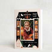 "Ghost House" - Halloween Cards in Pumpkin by Grae - Folded Card