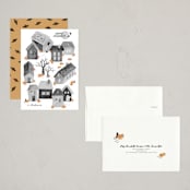 "Pumpkin Village" - Halloween Cards in Soot by Dani Lugato - Assembled