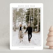 "Minimalist Frame" - Holiday Cards in Snow by Nicole Walsh - Front