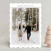 "Minimalist Frame" - Holiday Cards in Snow by Nicole Walsh - Front