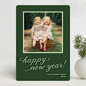 "cotillion" - Holiday Cards in Evergreen by Megan Davis - Front