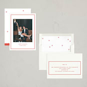 "Bowery" - Holiday Cards in Candy Cane by Megan Davis - Assembled