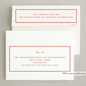 "Bowery" - Holiday Cards in Candy Cane by Megan Davis - FREE Recipient Addressing
