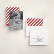 "Scrawled" - Holiday Cards in Icicle by Julia Hall - Assembled