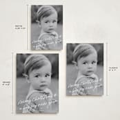 "Scrawled" - Holiday Cards in Icicle by Julia Hall - Formats Available