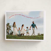 "Simple Twist" - Holiday Cards in Poinsettia by Erica Krystek - Folded Card