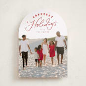 "Paisley" - Holiday Cards in Candied Apple by Everett Paper Goods - Front