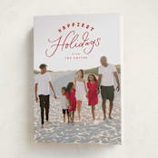 "Paisley" - Holiday Cards in Candied Apple by Everett Paper Goods - Folded Card