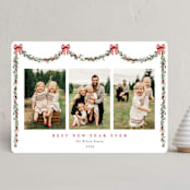 "Joyful Holly" - Holiday Cards in Peppermint by Susan Moyal - Front