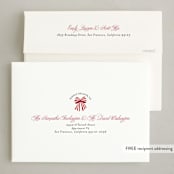 "Joyful Holly" - Holiday Cards in Peppermint by Susan Moyal - FREE Recipient Addressing