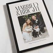 "Married & Bright" - Holiday Cards in Ink by Ekko Studio - Detail