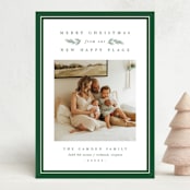 "New Happy Place" - Holiday Cards in Pine by Amy Kross - Front
