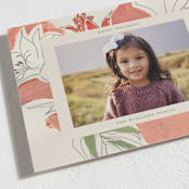 "Holiday Lily" - Holiday Cards in Vermillion by Lise Gulassa - Detail