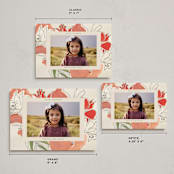 "Holiday Lily" - Holiday Cards in Vermillion by Lise Gulassa - Formats Available