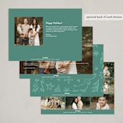 "So Much Fun" - Holiday Cards in Evergreen by Rebecca Daublin - Back of Card Options