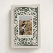"Woodland Papercut" - Holiday Cards in Pine by Leia Matt - Folded Card