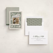 "Woodland Papercut" - Holiday Cards in Pine by Leia Matt - Assembled