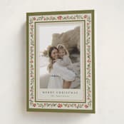 "Holiday Frame" - Holiday Cards in Persimmon by Chris Griffith - Folded Card