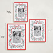"Bough and Bow" - Holiday Cards in Candy Cane by Itsy Belle Studio - Formats Available
