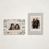 "Snow and Ivory Winter Scene" - Holiday Cards in Eggnog by Becky Nimoy - Photo Orientation Options
