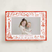 "The Nutcracker" - Holiday Cards in Red Ribbon by Sarah Knight - Front