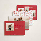 "The Nutcracker" - Holiday Cards in Red Ribbon by Sarah Knight - Back of Card Options
