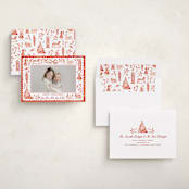 "The Nutcracker" - Holiday Cards in Red Ribbon by Sarah Knight - Assembled