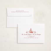 "The Nutcracker" - Holiday Cards in Red Ribbon by Sarah Knight - FREE Recipient Addressing