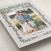 "Merriest Botanicals" - Holiday Cards in Snowberry by Angel Walker - Detail