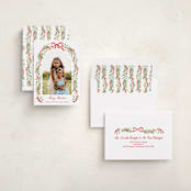 "Ribbon arch" - Holiday Cards in Cardinal by Sarah Knight - Assembled
