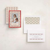 "Floral Folk" - Holiday Cards in Holly Berry by Mansi Verma - Assembled