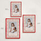 "Floral Folk" - Holiday Cards in Holly Berry by Mansi Verma - Formats Available