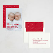 "More and more" - Holiday Cards in Candy Cane by Lea Delaveris - Assembled