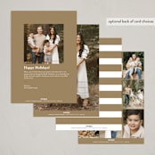 "All the days" - Holiday Cards in Snow by Heather Schertzer - Back of Card Options