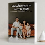 "All the days" - Holiday Cards in Snow by Heather Schertzer - Folded Card