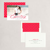 "Expecting" - Holiday Cards in Holly by Maddy Hague - Assembled