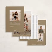 "Frame" - Holiday Cards in Snowball by Petra Kern - Back of Card Options