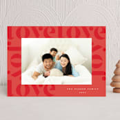 "love joy" - Holiday Cards in Holly Berry by Orasie - Front