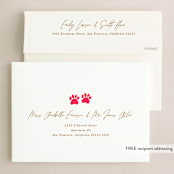 "Barking holiday" - Holiday Cards in Santa Suit by Creo Study - FREE Recipient Addressing