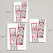 "Snapshots" - Holiday Cards in Santa Suit by Leah Bisch - Formats Available