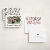 "Classic Greenery" - Holiday Cards in Peppermint by Susan Moyal - Assembled