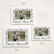 "Classic Greenery" - Holiday Cards in Peppermint by Susan Moyal - Formats Available