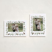 "Classic Greenery" - Holiday Cards in Peppermint by Susan Moyal - Photo Orientation Options