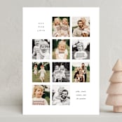 "Ten" - Holiday Cards in Coal by Up Up Creative - Front