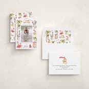 "Warmest Wishes" - Holiday Cards in Coral by Sarah Knight - Assembled