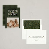 "Hearth Garland" - Holiday Cards in Evergreen by Erin L. Wilson - Assembled