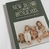 "Hearth Garland" - Holiday Cards in Evergreen by Erin L. Wilson - Detail